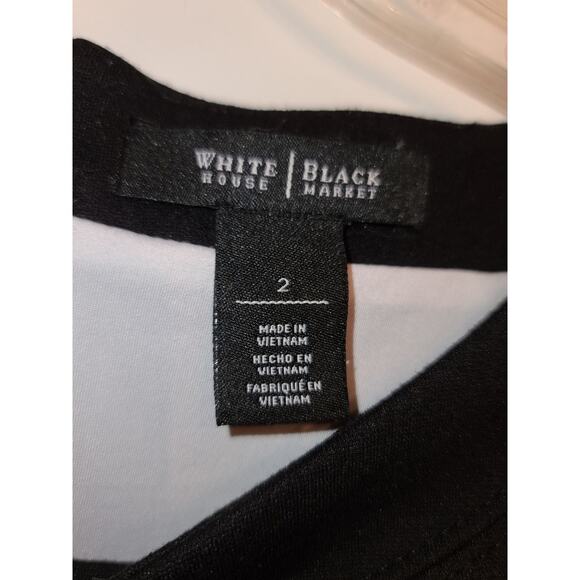 WHBM White house black market colorblock dress - size 2 - Picture 3 of 6